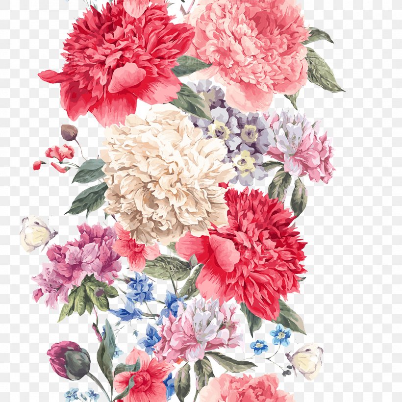 Flower Watercolor Painting Stock Illustration Illustration, PNG, 1100x1100px, Flower, Artificial Flower, Carnation, Cut Flowers, Dahlia Download Free