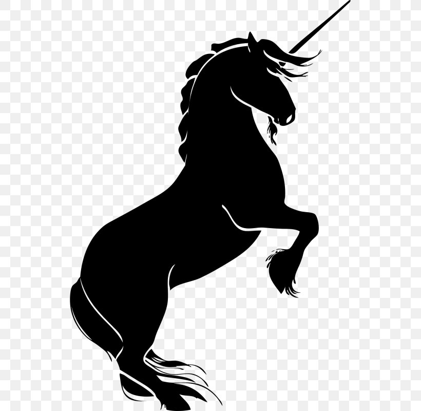 Horse Rearing Unicorn Silhouette Clip Art, PNG, 547x800px, Horse, Art, Black, Black And White, Carnivoran Download Free