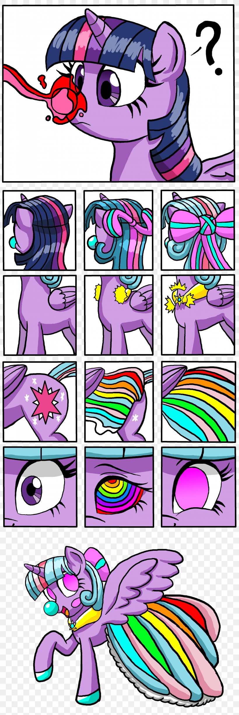 Twilight Sparkle Pony Alrighty Then! Pinkie Pie DeviantArt, PNG, 3246x9690px, Watercolor, Cartoon, Flower, Frame, Heart Download Free