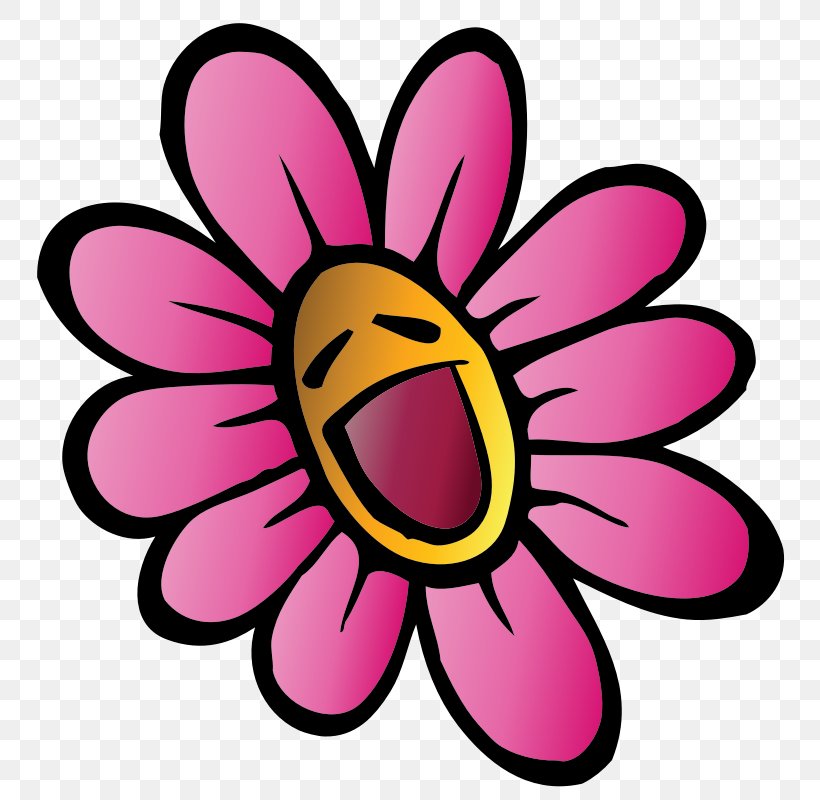 Flower Happiness Clip Art, PNG, 800x800px, Flower, Artwork, Cartoon, Cut Flowers, Drawing Download Free