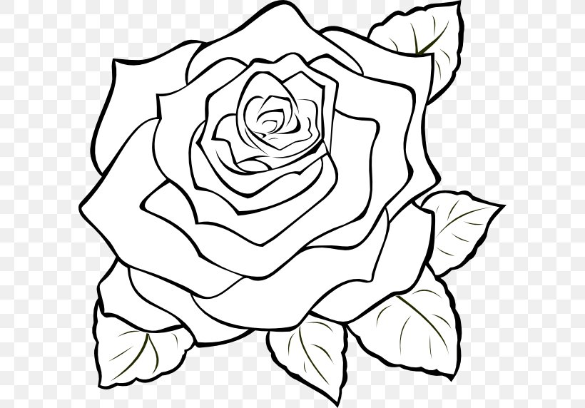 Black Rose White Clip Art, PNG, 600x572px, Rose, Art, Artwork, Black, Black And White Download Free