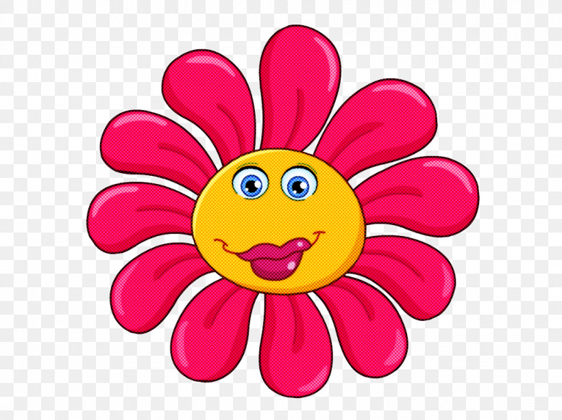 Emoticon, PNG, 1023x767px, Pink, Cartoon, Emoticon, Flower, Magenta Download Free