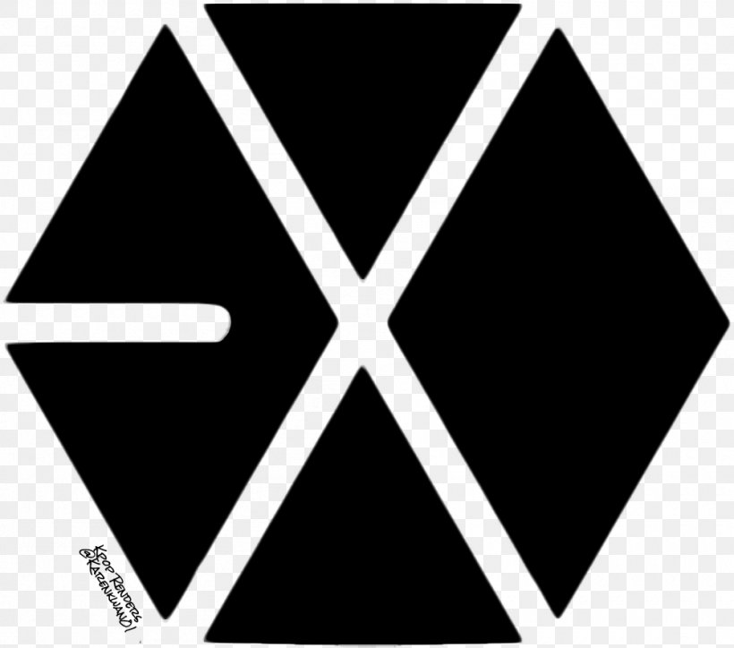 EXO Mama Logo XOXO K-pop, PNG, 1000x884px, Exo, Area, Baekhyun, Black, Black And White Download Free