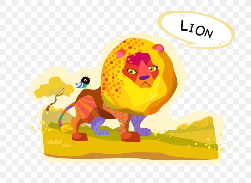 Lion Euclidean Vector Cartoon Animal, PNG, 1099x801px, Lion, Animal, Art, Cartoon, Food Download Free