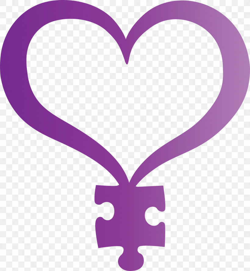 World Autism Awareness Day, PNG, 2759x3000px, World Autism Awareness Day, Heart, Love, Purple, Violet Download Free