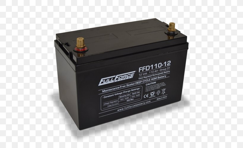 Electric Battery VRLA Battery Rechargeable Battery Deep-cycle Battery Ampere Hour, PNG, 500x500px, Electric Battery, Ampere Hour, Automotive Battery, Battery, Deepcycle Battery Download Free