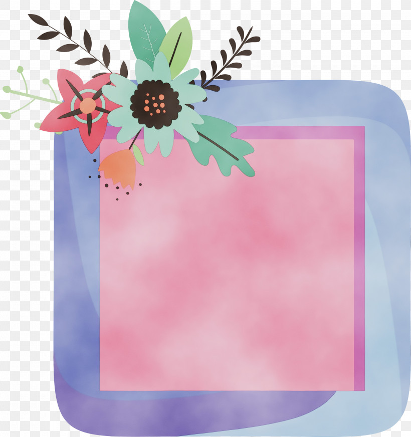 Floral Design, PNG, 2820x3000px, Flower Photo Frame, Floral Design, Flower Frame, Paint, Photo Frame Download Free