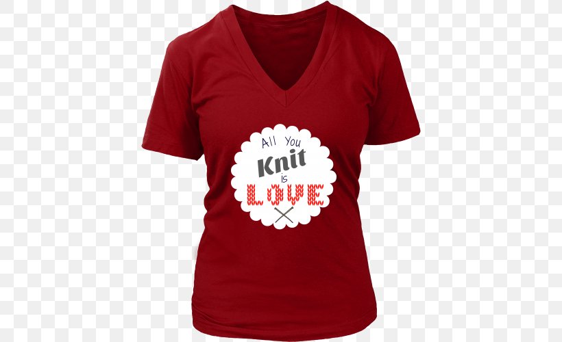 T-shirt Hoodie Knitting Top, PNG, 500x500px, Watercolor, Cartoon, Flower, Frame, Heart Download Free
