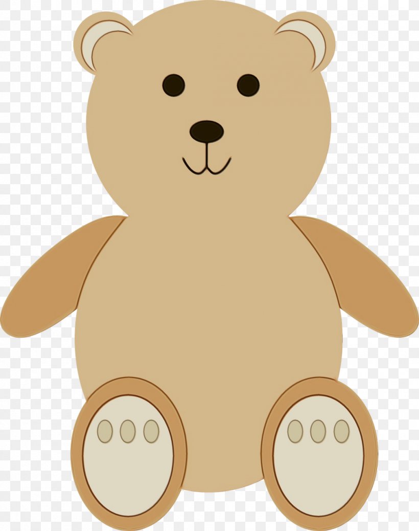 Teddy Bear, PNG, 1011x1280px, Watercolor, Bear, Brown, Brown Bear, Cartoon Download Free