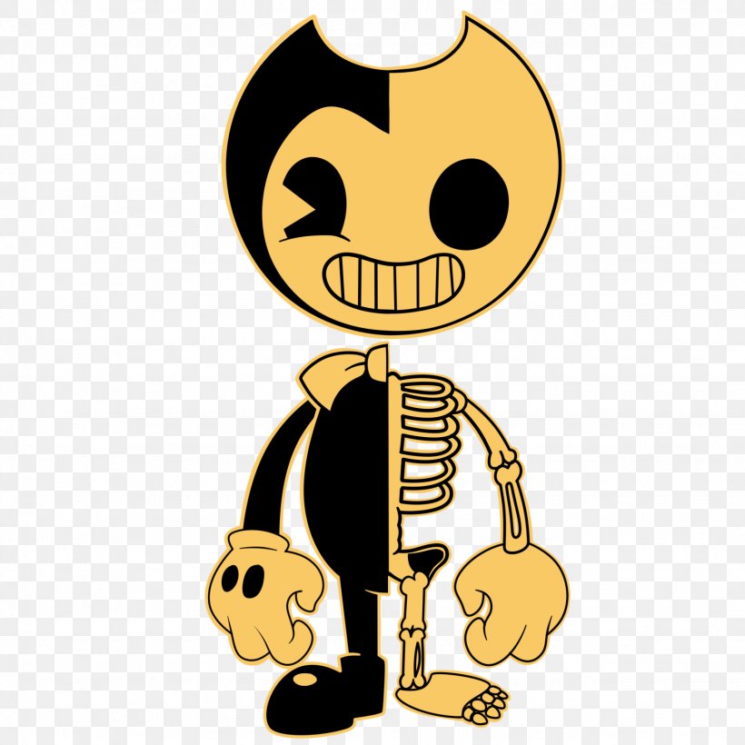 Bendy And The Ink Machine Hello Neighbor Video Games TheMeatly Games, PNG, 1536x1536px, Bendy And The Ink Machine, Cartoon, Drawing, Emoticon, Fictional Character Download Free