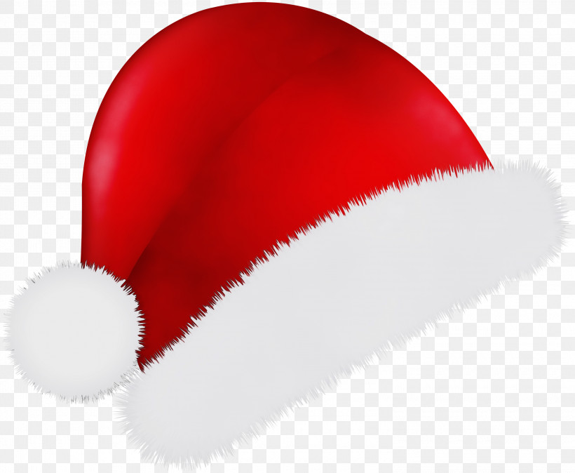 Santa Claus, PNG, 3000x2466px, Watercolor, Cap, Costume Accessory, Costume Hat, Fur Download Free