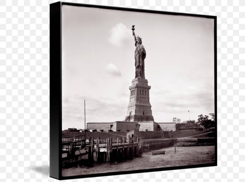 Statue Of Liberty History Memorial National Historic Landmark, PNG, 650x611px, Statue, Black And White, History, Landmark, Memorial Download Free