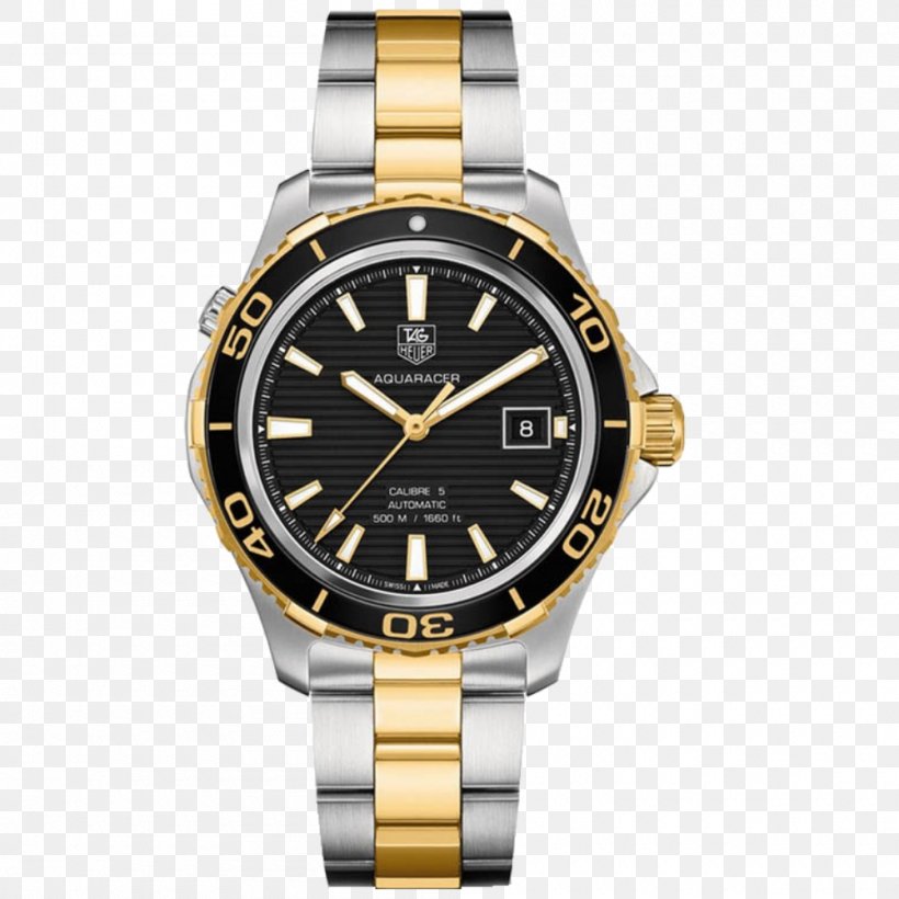TAG Heuer Aquaracer Automatic Watch Gold, PNG, 1000x1000px, Tag Heuer Aquaracer, Automatic Watch, Brand, Colored Gold, Diving Watch Download Free