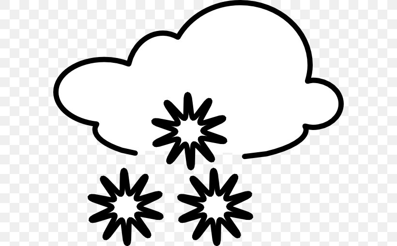 Cloud Clip Art, PNG, 600x509px, Cloud, Black, Black And White, Flora, Flower Download Free