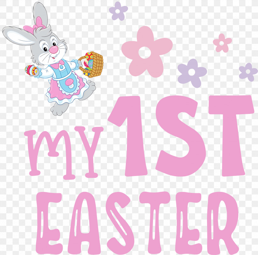 Easter Bunny, PNG, 3000x2977px, My 1st Easter, Biology, Cartoon, Character, Easter Bunny Download Free