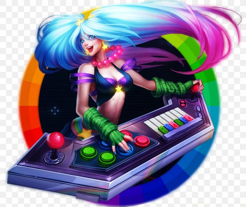 League Of Legends DJ Sona Video Game Smite Arcade Game, PNG, 850x717px, League Of Legends, Action Figure, Arcade Game, Concussive, Dj Sona Download Free