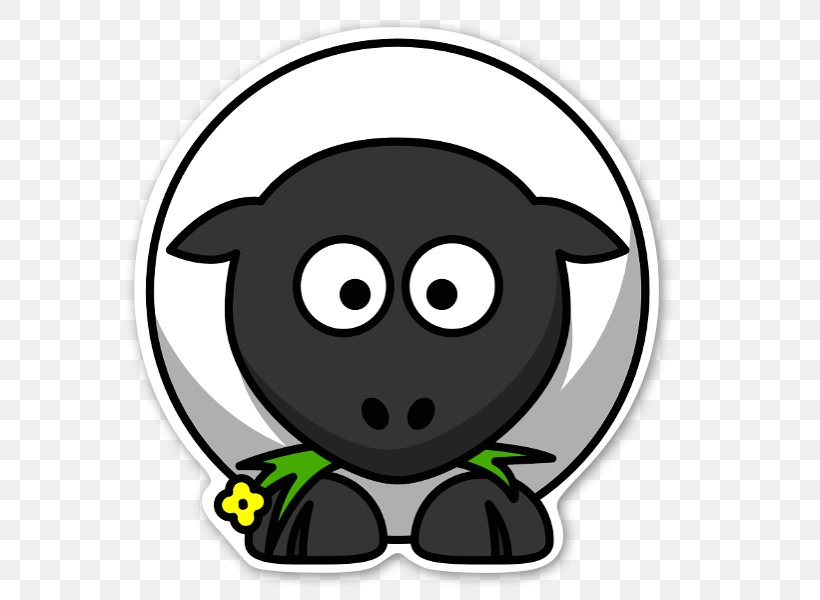 Sheep Cartoon Grazing Clip Art, PNG, 581x600px, Sheep, Black, Black Sheep, Cartoon, Fictional Character Download Free