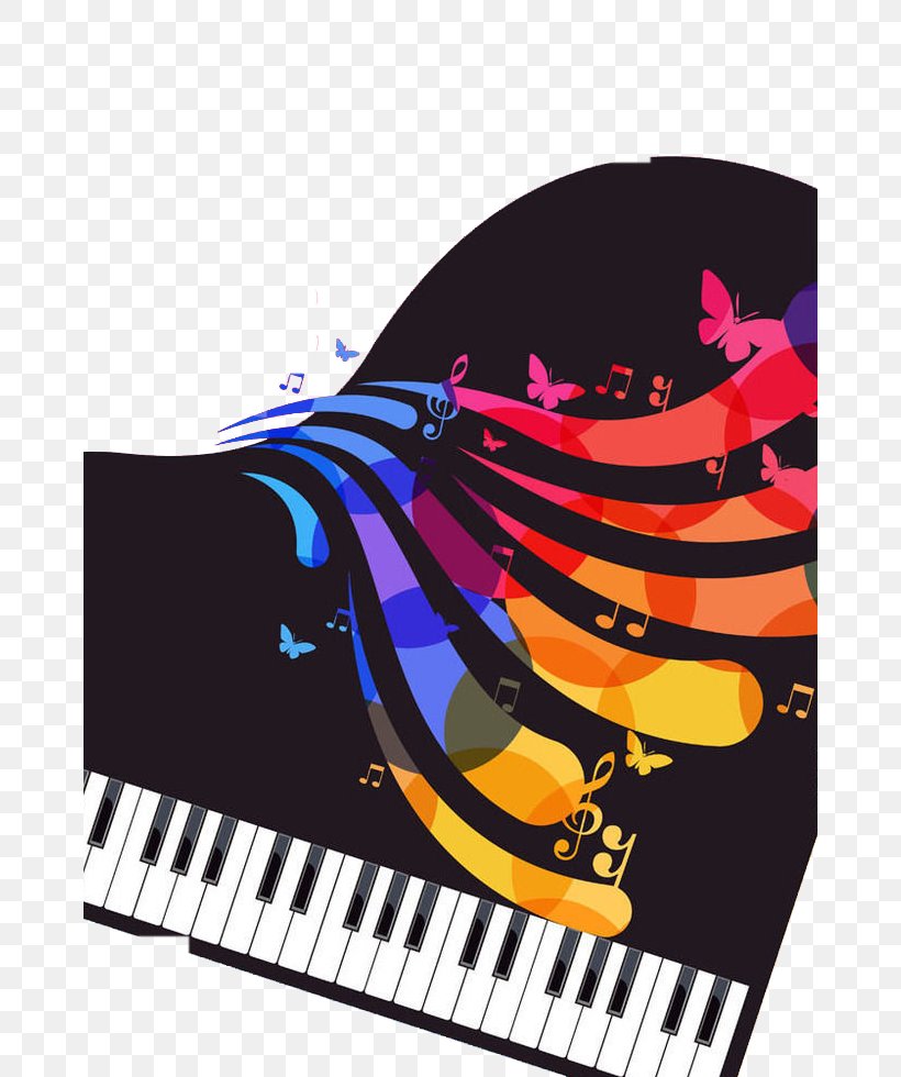 Graphic Design Piano Illustration, PNG, 668x980px, Watercolor, Cartoon, Flower, Frame, Heart Download Free