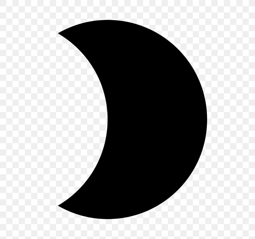 Lunar Phase Crescent Clip Art, PNG, 768x768px, Lunar Phase, Black, Black And White, Blue Moon, Crescent Download Free