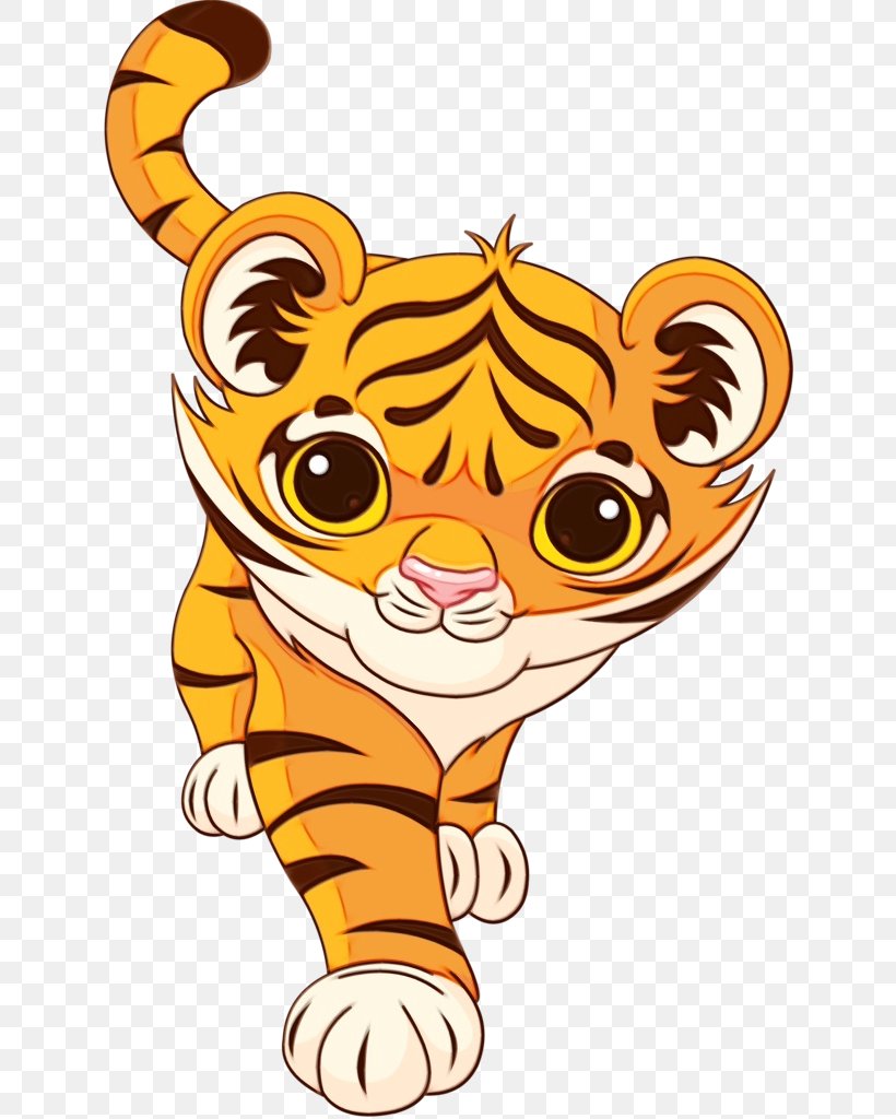 Tiger Vector Graphics Royalty-free Illustration, PNG, 632x1024px, Tiger, Animal Figure, Big Cats, Cartoon, Cuteness Download Free