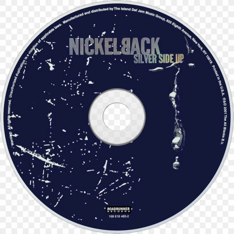 Nickelback Compact Disc Silver Side Up Never Again How You Remind Me, PNG, 1000x1000px, Nickelback, Album, Artist, Brand, Chad Kroeger Download Free