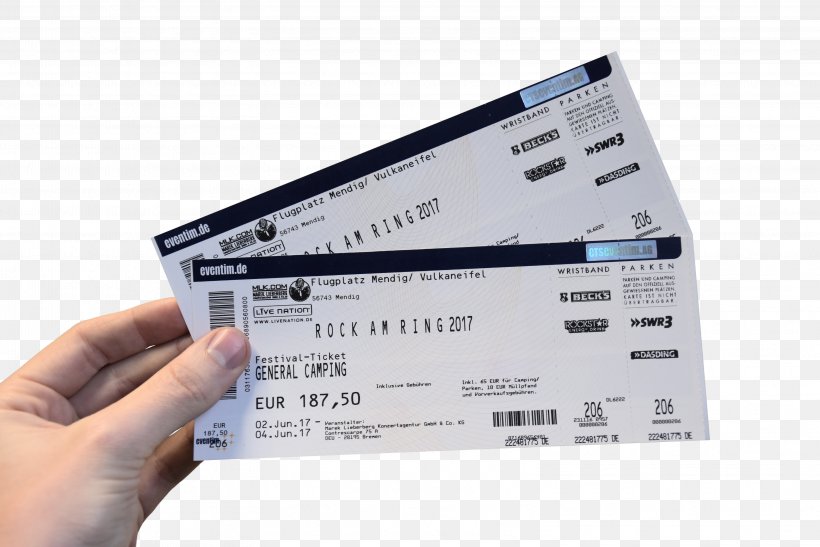 Schönes-Wochenende-Ticket Rock Am Ring 2017 Länderticket Concert, PNG, 3147x2100px, Ticket, Brand, Concert, Deutsche Bahn, Electronics Download Free