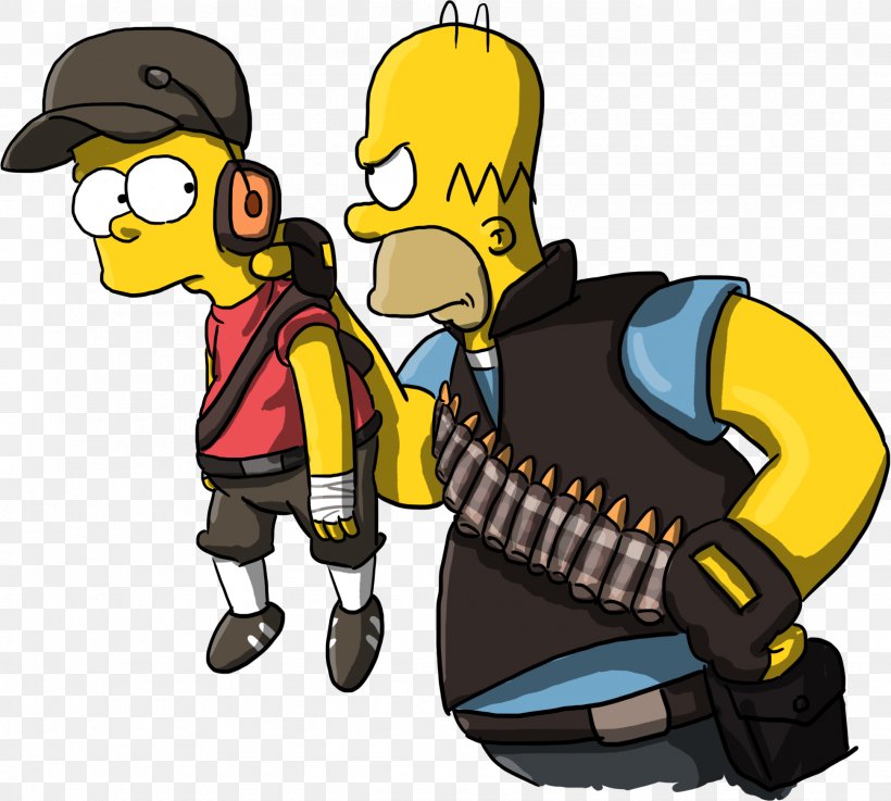 Team Fortress 2 Moe Szyslak Maggie Simpson Bart Simpson Marge Simpson, PNG, 1943x1747px, Team Fortress 2, Art, Bart Simpson, Cartoon, Character Download Free