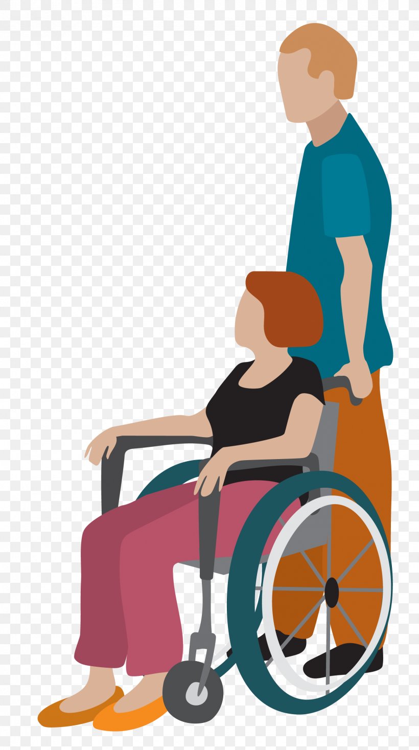 Wheelchair Disability Clip Art, PNG, 1625x2908px, Watercolor, Cartoon