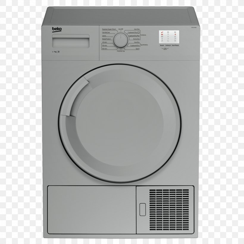 Beko DTGC8000 Clothes Dryer Home Appliance Condenser, PNG, 1500x1500px, Beko, Clothes Dryer, Condenser, Dishwasher, Electronics Download Free