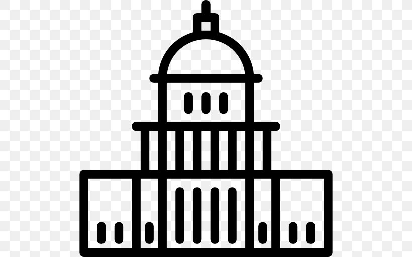 United States Capitol Building Industry Clip Art, PNG, 512x512px, United States Capitol, Architectural Engineering, Black And White, Brand, Building Download Free