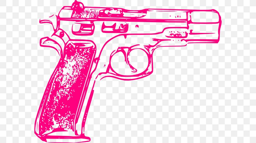 Clip Art Firearm Openclipart Pistol, PNG, 600x460px, Watercolor, Cartoon, Flower, Frame, Heart Download Free
