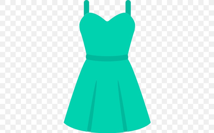 Cocktail Dress Clothing Sleeve Emoji, PNG, 512x512px, Dress, Aqua, Clothing, Cocktail Dress, Day Dress Download Free