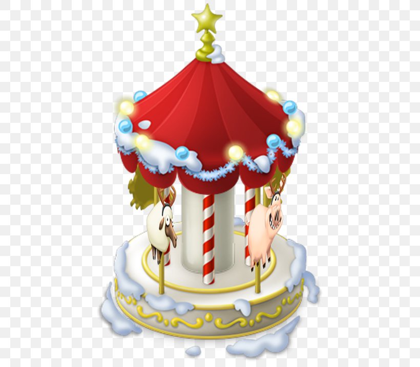 Hay Day Christmas Decoration Carousel Winter, PNG, 717x717px, Hay Day, Amusement Park, Amusement Ride, Cake, Cake Decorating Download Free