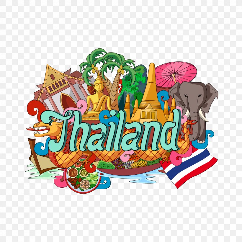 Thailand Vector Graphics Stock Photography Illustration Clip Art, PNG, 1654x1654px, Thailand, Art, Doodle, Drawing, Food Download Free