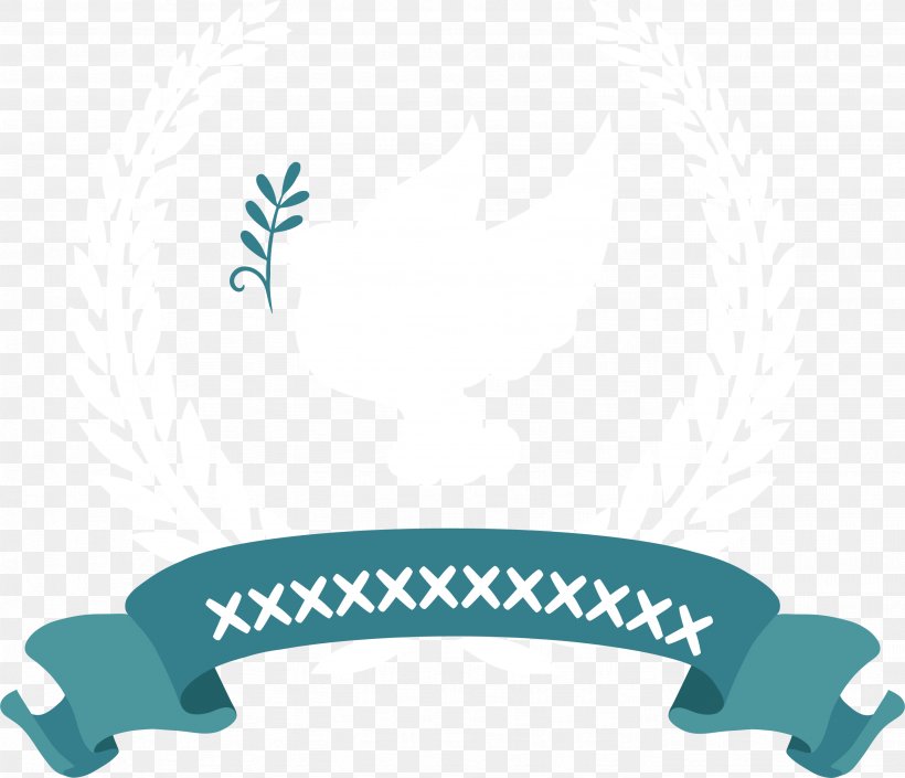 Pigeon And Ribbon Tags, PNG, 2668x2294px, Columbidae, Aqua, Blue, Brand, Designer Download Free