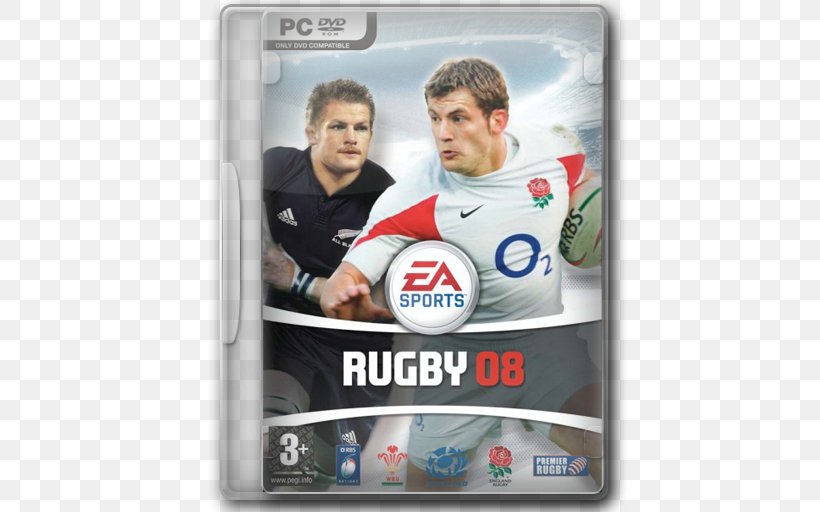 Rugby 08 PlayStation 2 Video Game Sports Game, PNG, 512x512px, Rugby, Brand, Ea Sports, Electronic Arts, Electronic Device Download Free