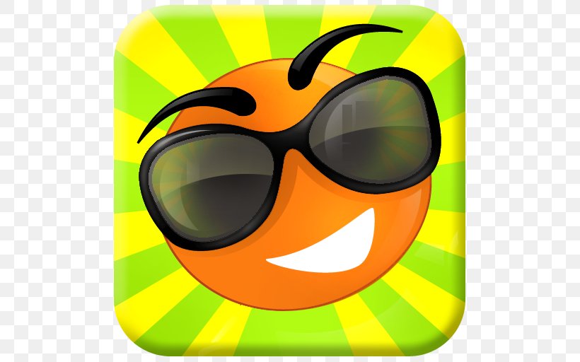 Sunglasses Smiley Goggles, PNG, 512x512px, Glasses, Emoticon, Eyewear, Facial Expression, Goggles Download Free