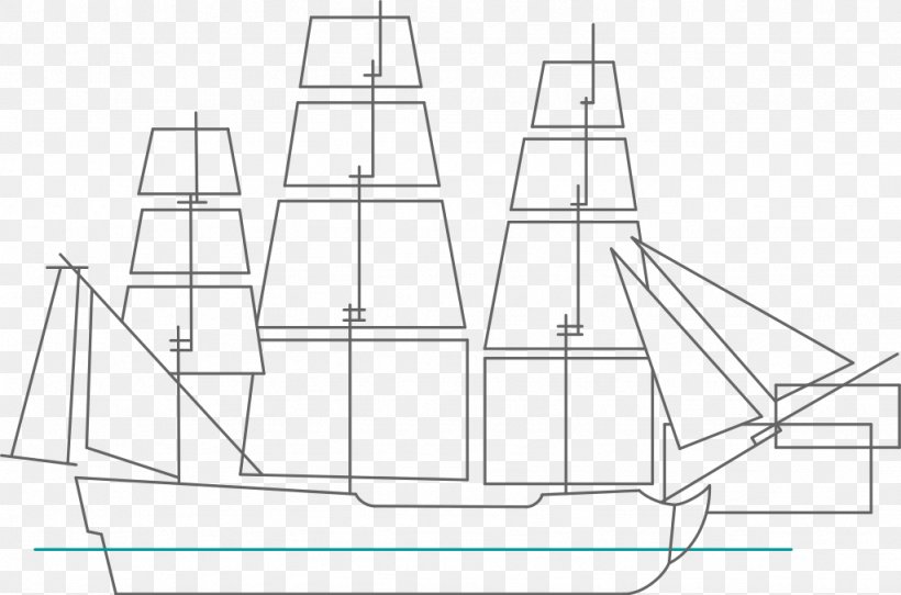 Sailing Ship Drawing Boat, PNG, 1024x677px, Sailing Ship, Area, Black And White, Boat, Diagram Download Free
