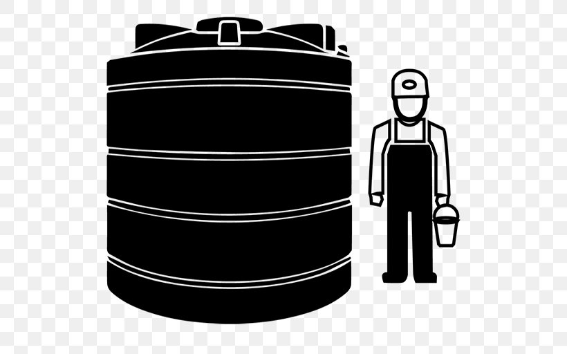 Water Storage Water Tank Cleaning Drinking Water, PNG, 512x512px, Water Storage, Air Conditioning, Black, Black And White, Brand Download Free