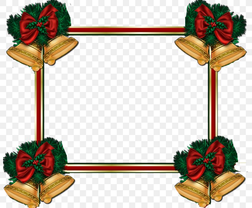 Christmas Picture Frame, PNG, 800x678px, Picture Frames, Borders And Frames, Christmas, Christmas Ornament, Flower Download Free