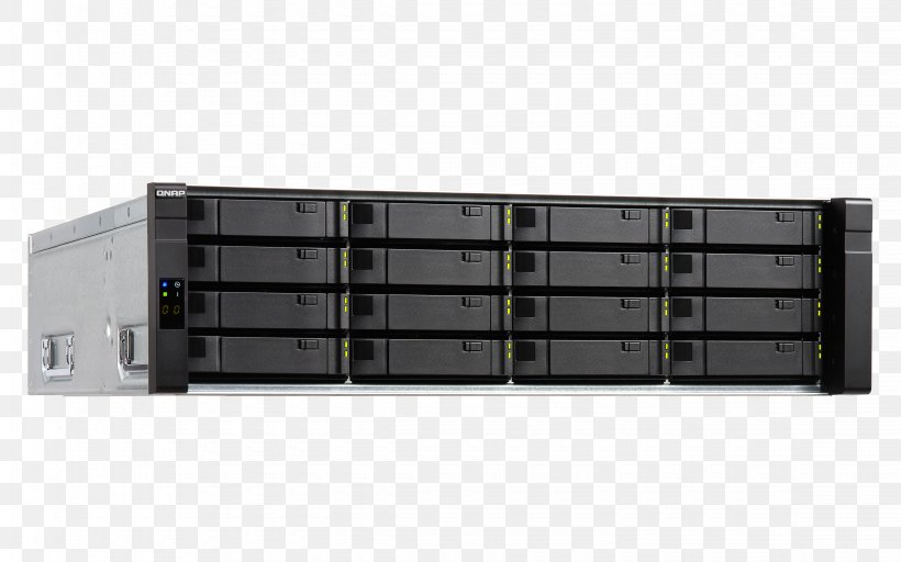 Disk Array QNAP ES1640DC NAS Server, PNG, 4500x2813px, Disk Array, Computer Hardware, Computer Servers, Data Storage, Data Storage Device Download Free