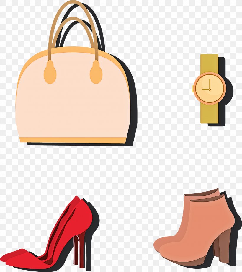 Footwear Clip Art High Heels Shoe Bag, PNG, 2244x2523px, Footwear, Bag, Beige, High Heels, Peach Download Free