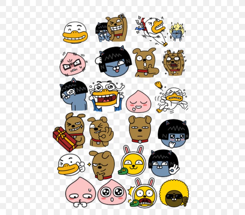 Emoticon Kakao Friends KakaoTalk Umbrella, PNG, 480x720px, Emoticon, Behavior, Cartoon, Character, Fiction Download Free