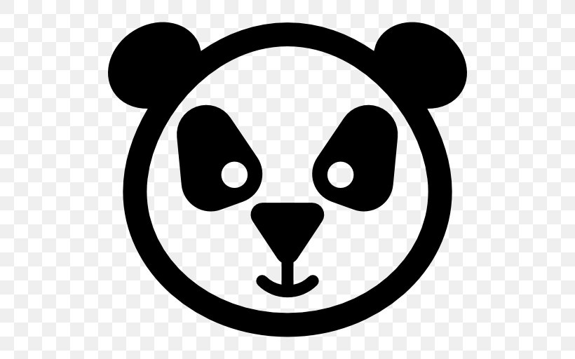 Giant Panda Bear, PNG, 512x512px, Giant Panda, Area, Artwork, Bear, Black Download Free