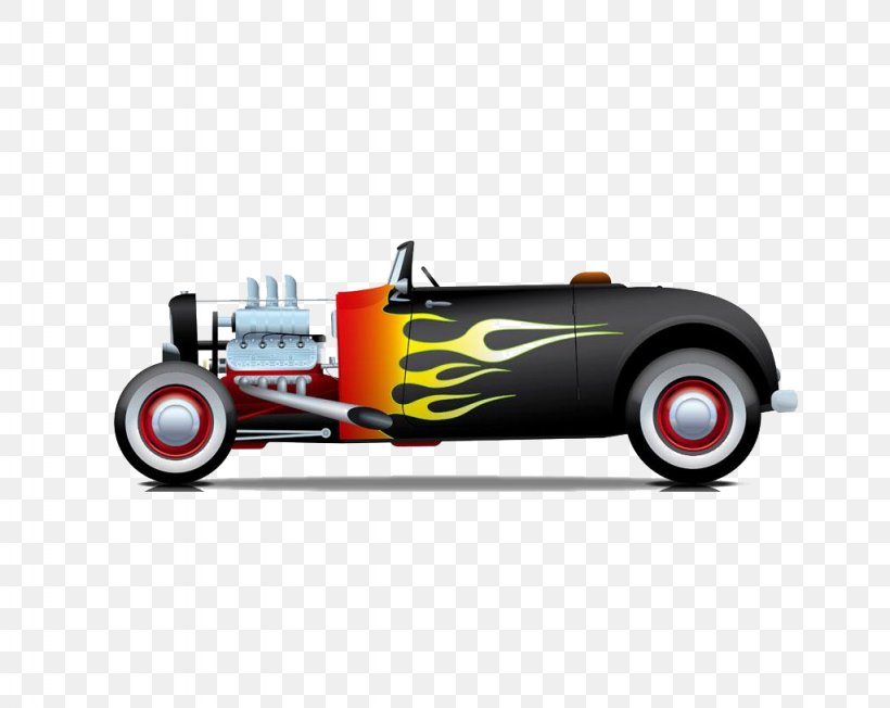 Sports Car Hot Rod Illustration, PNG, 1024x815px, Car, Automotive Design, Cartoon, Hot Rod, Model Car Download Free