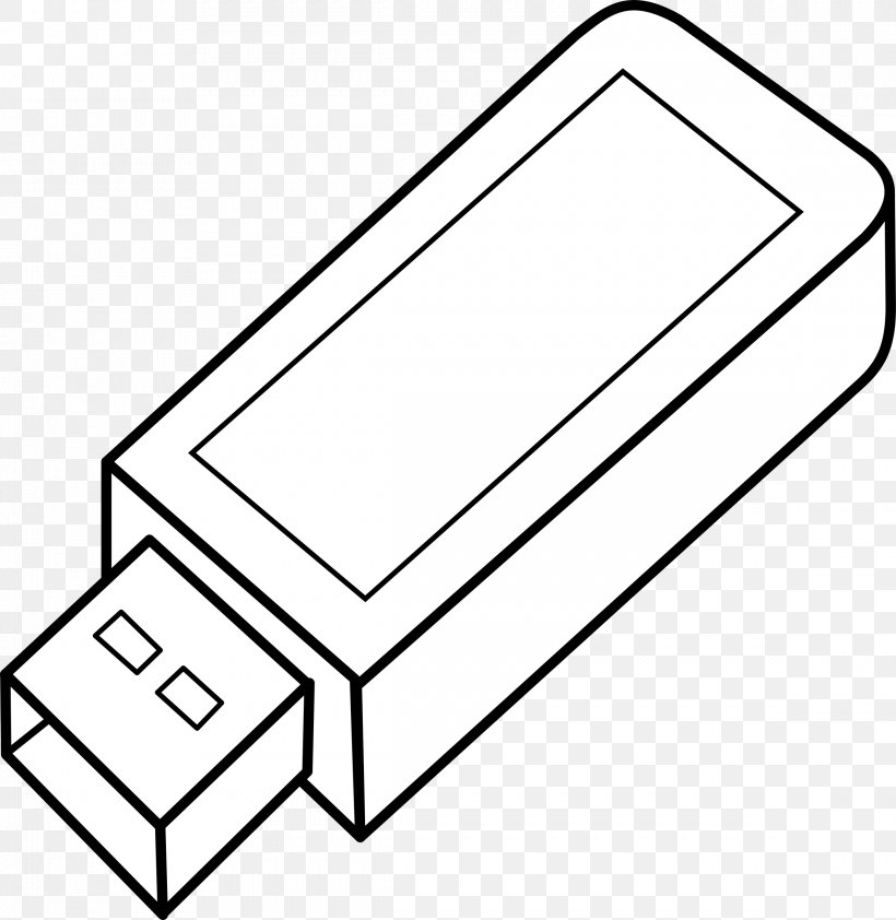 USB Flash Drives Flash Memory Clip Art, PNG, 2337x2400px, Usb Flash Drives, Area, Black, Black And White, Computer Download Free