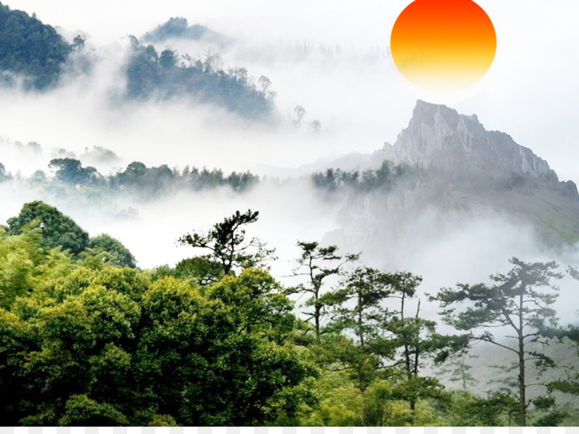 Mount Tai U6cf0u5c71u98a8u666fu5340 Cinq Montagnes Sacrxe9es Fukei Sunrise, PNG, 1024x768px, Mount Tai, Cinq Montagnes Sacrxe9es, Cloud, Forest, Fukei Download Free