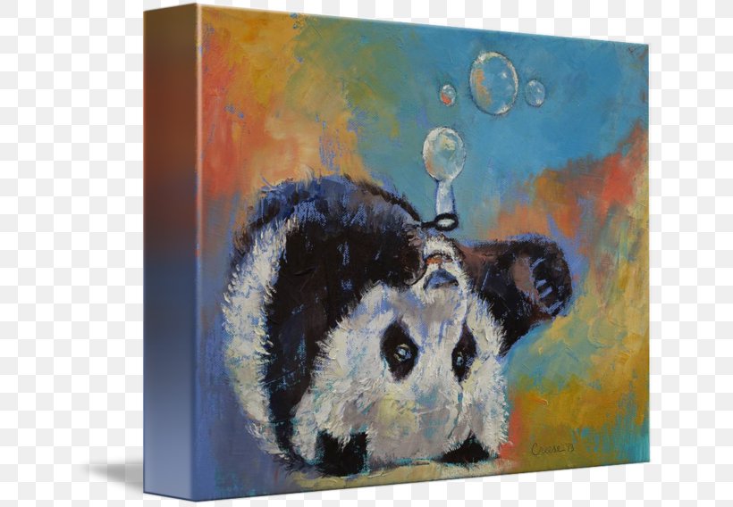 Painting Giant Panda Canvas Print Art, PNG, 650x568px, Painting, Art, Artist, Bear, Business Cards Download Free