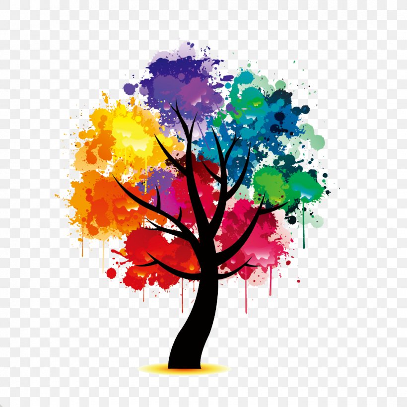Visual Arts Tree Color Painting, PNG, 1080x1080px, Visual Arts, Art, Autumn Leaf Color, Branch, Color Download Free