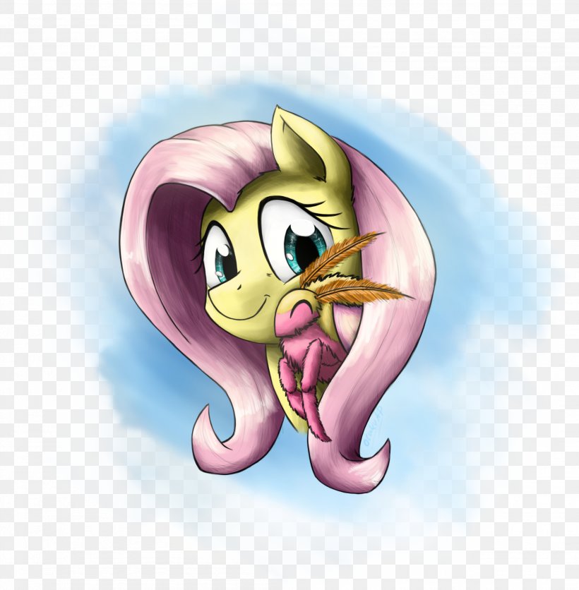 Fluttershy Pony Fan Art, PNG, 2099x2142px, Watercolor, Cartoon, Flower, Frame, Heart Download Free
